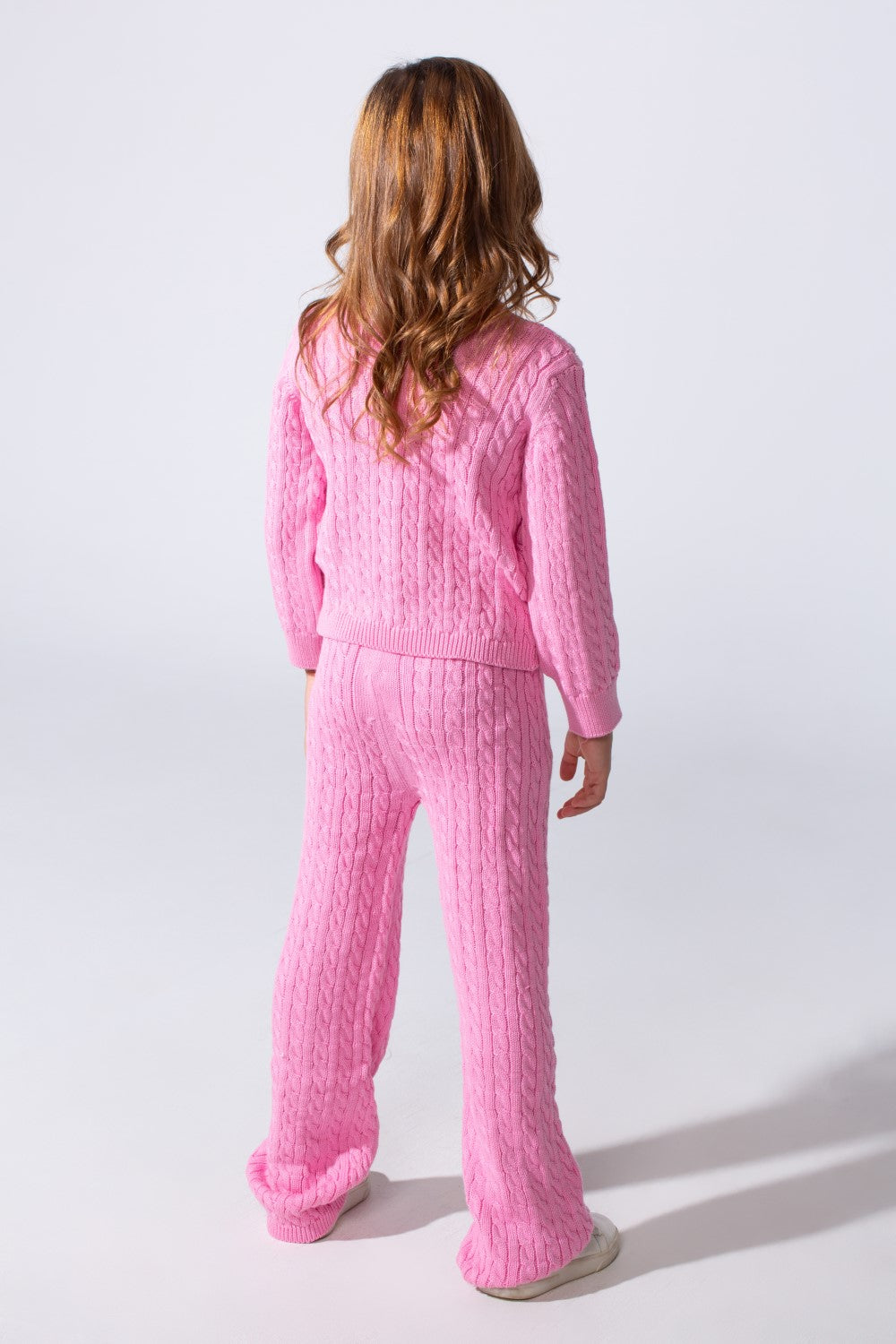 Girl's Slim Fit Two Pieces Winter Knit Outfit Stylish And Comfortable