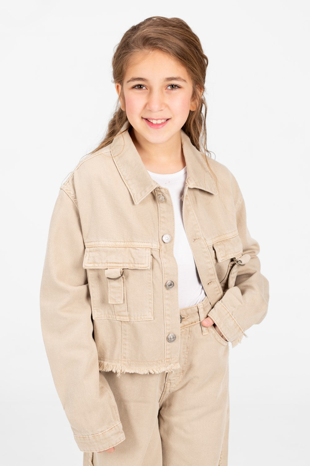 Girl's Modern Slouchy Jeans Outfit Set