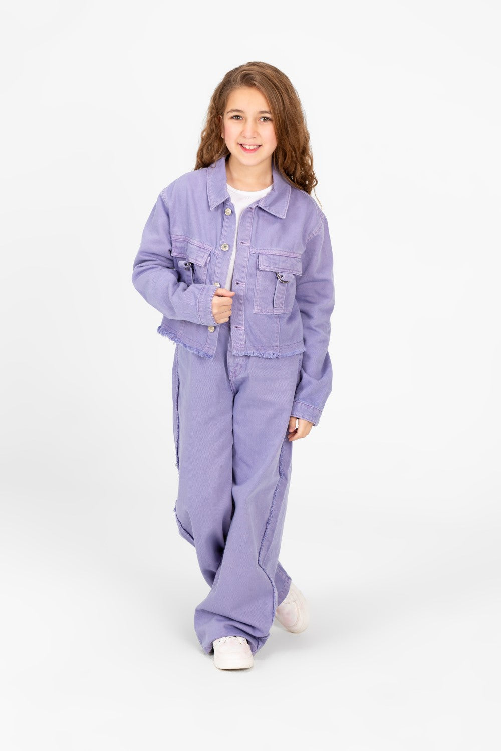 Girl's Modern Slouchy Jeans Outfit Set