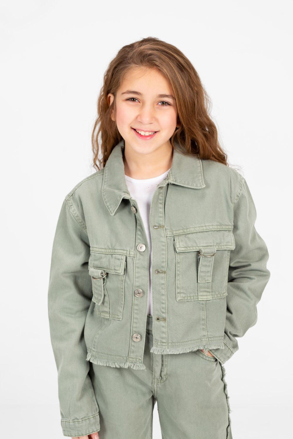 Girl's Modern Slouchy Jeans Outfit Set