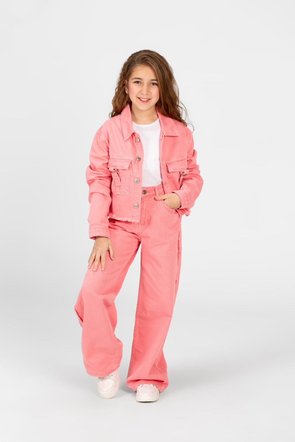 Girl's Modern Slouchy Jeans Outfit Set