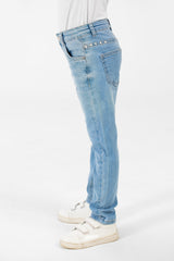 بنطلونات جينز بولين بخمسة جيوب للبنات بقصة مريحة وعصرية