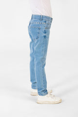 بنطلونات جينز بولين بخمسة جيوب للبنات بقصة مريحة وعصرية