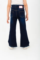 Girls Open Bottom Jeans With A New Cut pants