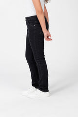 Girl's Plain Jeans Pants With Basic Details