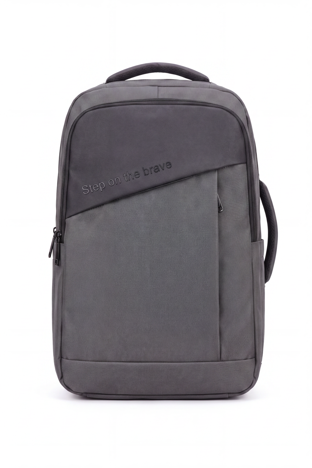 Men's Tomato Store Urban Travel Backpack Durable Woven Fabric Smart Storage Layout Vertical Front Pocket