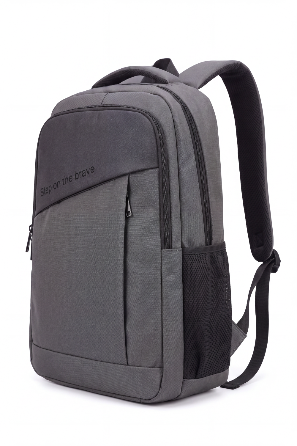 Men's Tomato Store Urban Travel Backpack Durable Woven Fabric Smart Storage Layout Vertical Front Pocket