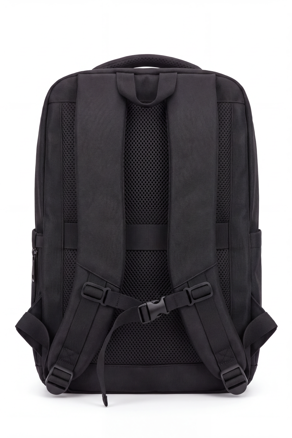 Men's Tomato Store Urban Travel Backpack Durable Woven Fabric Smart Storage Layout Vertical Front Pocket