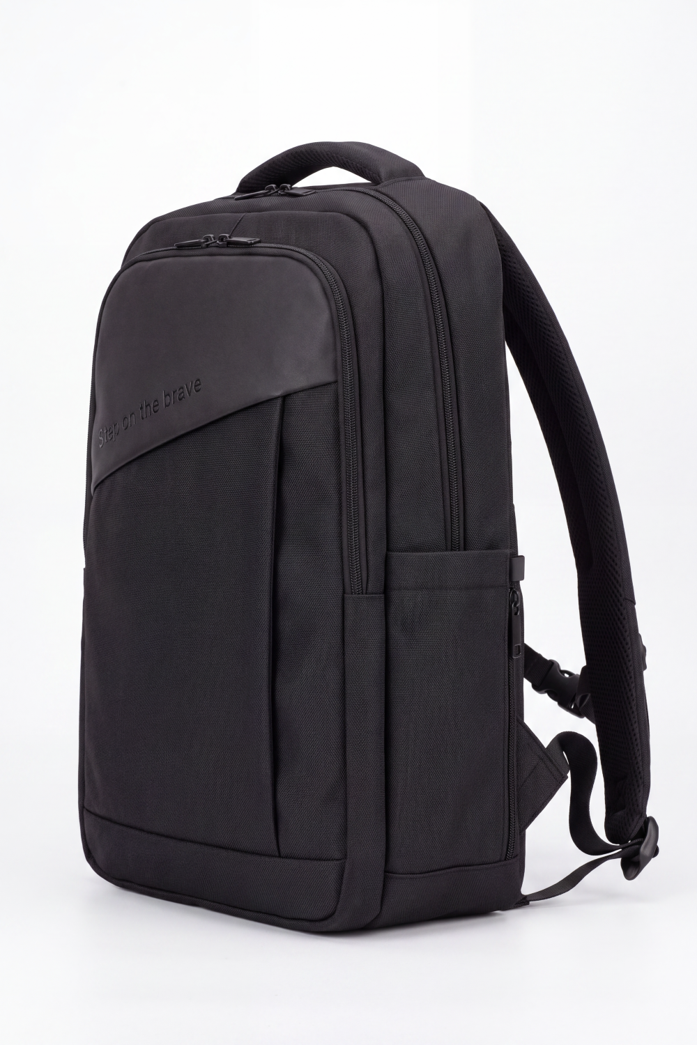 Men's Tomato Store Urban Travel Backpack Durable Woven Fabric Smart Storage Layout Vertical Front Pocket