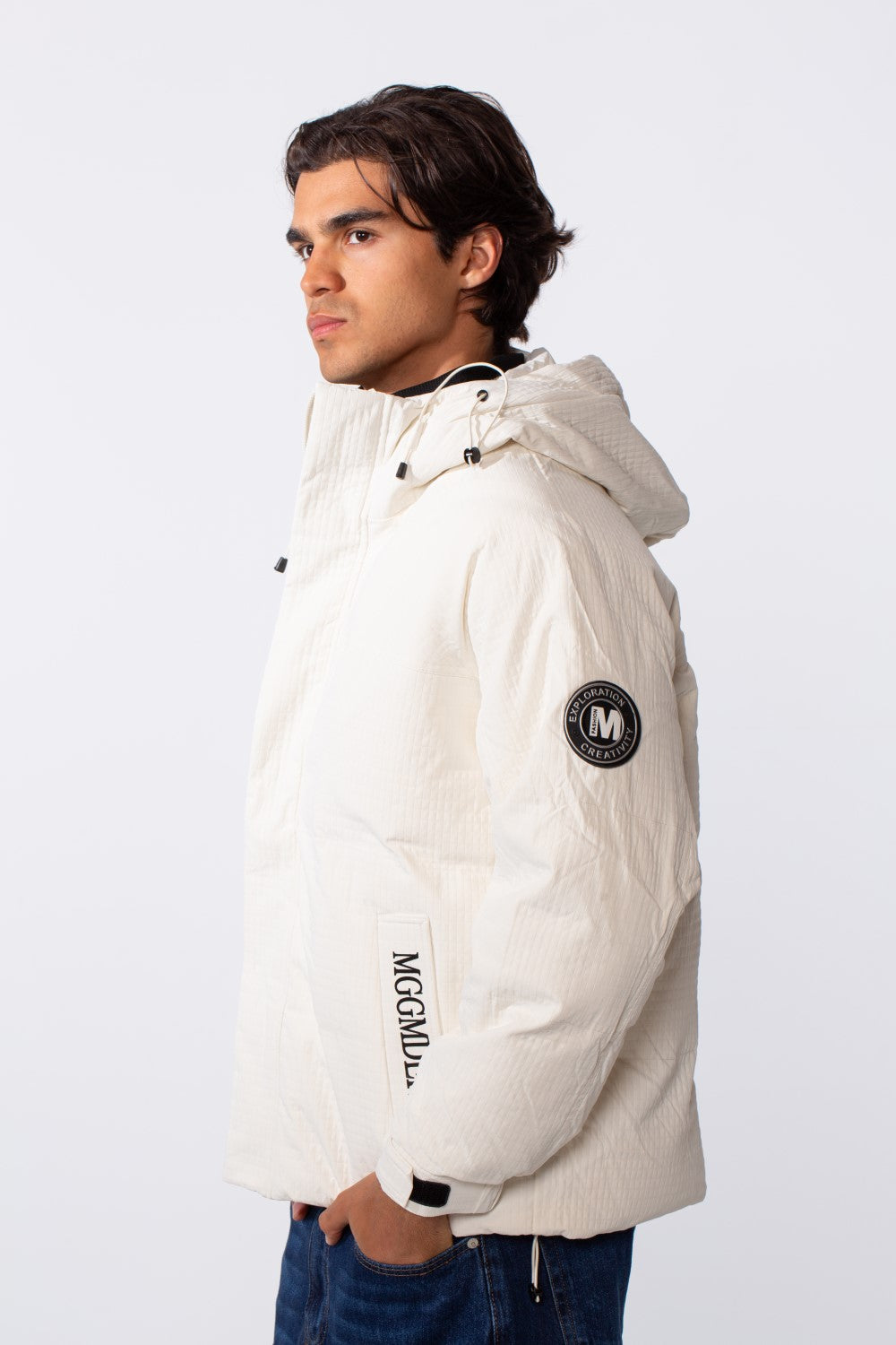 Men's Hooded Waterproof Jacket With Attached Inner Layer