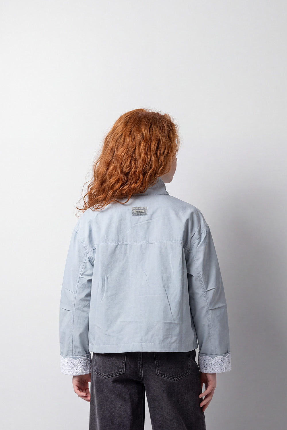 Girl's Tomato Store Jacket High Neck Slim Fit Waterproof Front Utility Flap Pockets