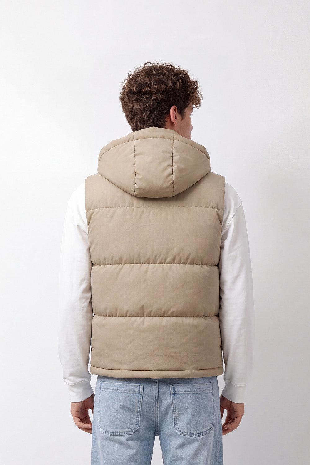Men's Tomato Store Winter Padded Utility Vest Sleeveless Hooded Design Waterproof Slim Fit