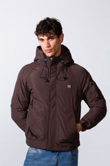 Men's Hooded Waterproof Jacket With Multiple Pockets