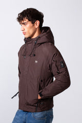 Men's Hooded Waterproof Jacket With Multiple Pockets