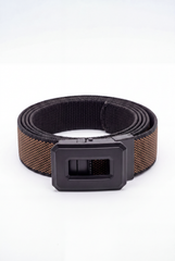 Men’s Tomato Store Hex Frame Web Belt With Patterned Woven Strap Auto Lock Buckle