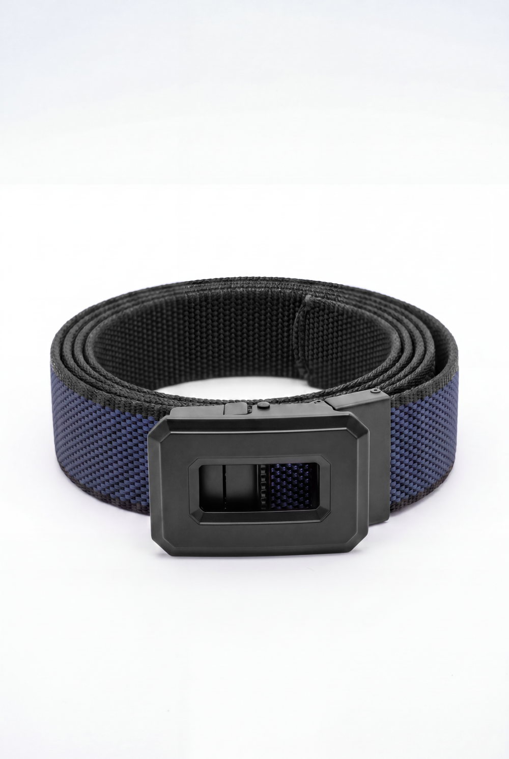 Men’s Tomato Store Hex Frame Web Belt With Patterned Woven Strap Auto Lock Buckle