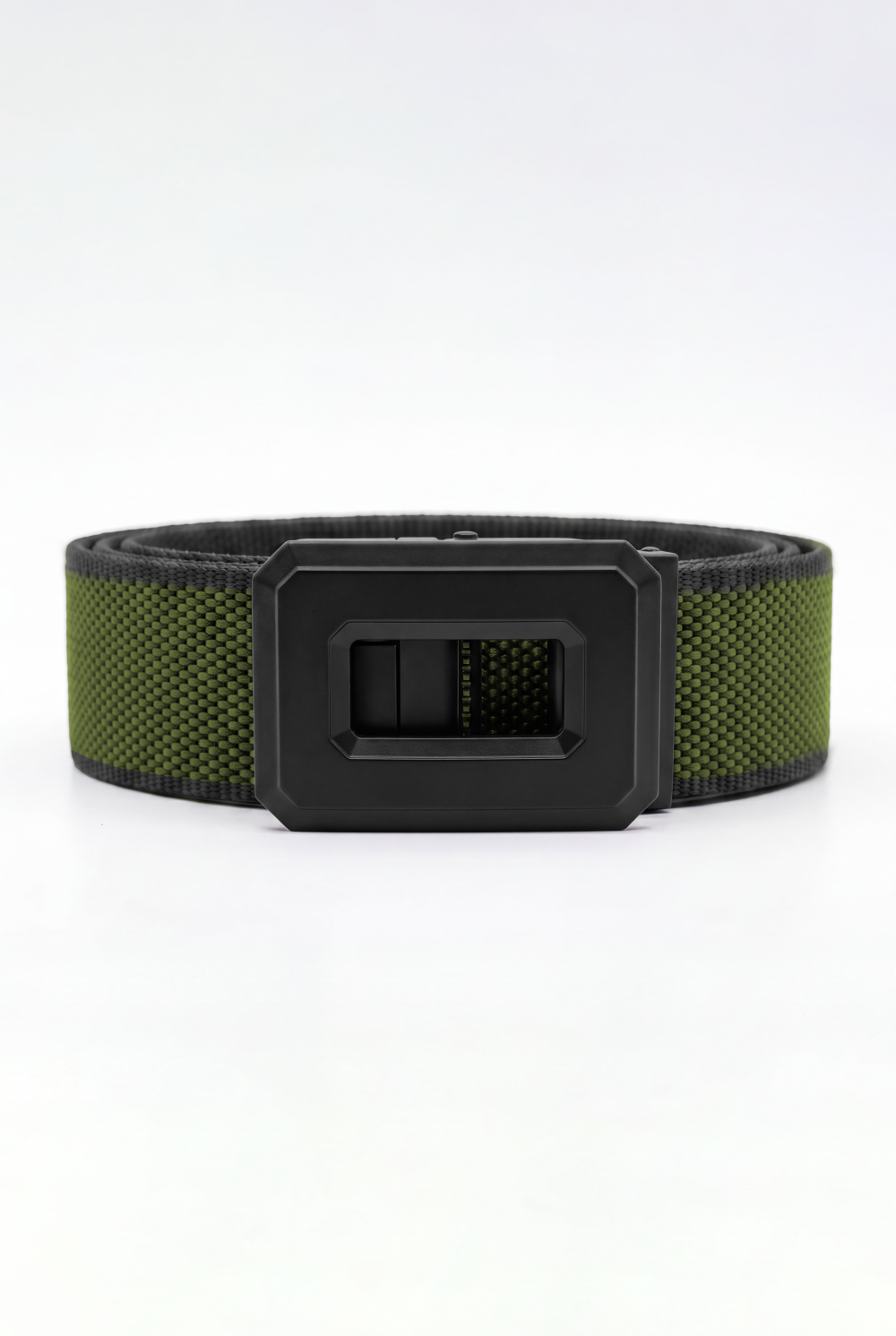 Men’s Tomato Store Hex Frame Web Belt With Patterned Woven Strap Auto Lock Buckle