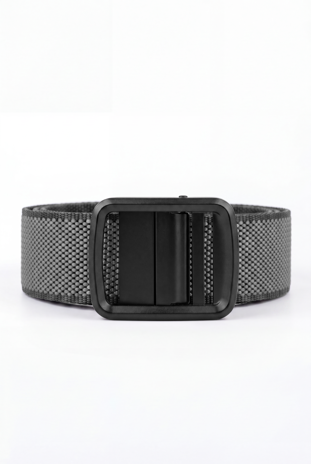 Men’s Tomato Store Matrix Weave Auto Belt With Two Tone Basket Weave Pattern Raised Inner Grip Texture Matte Frame Buckle