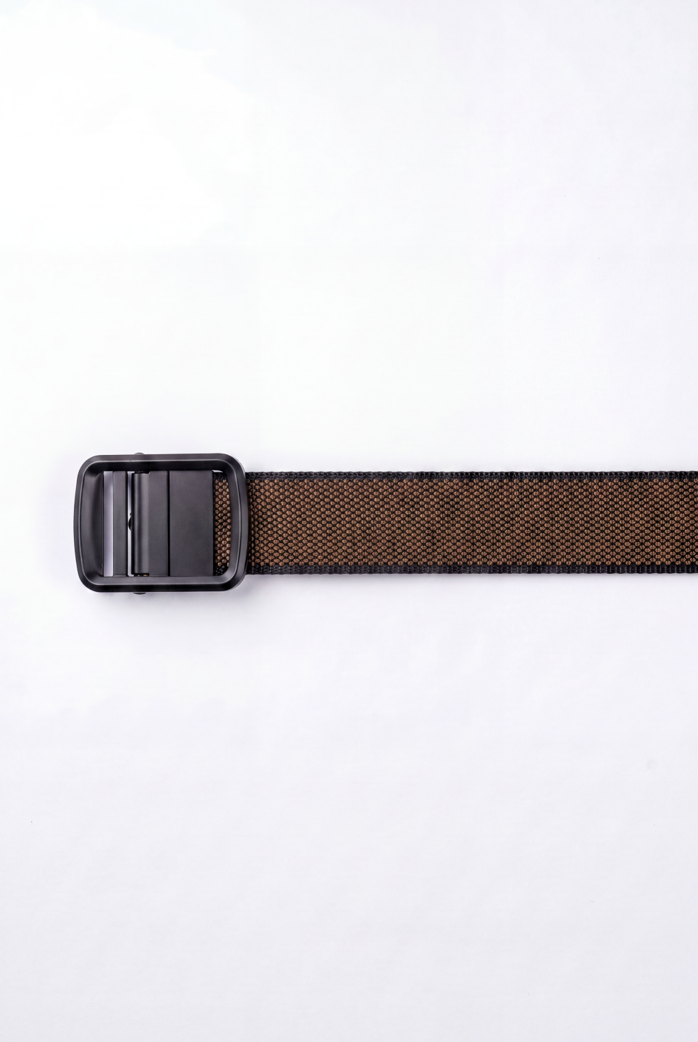 Men’s Tomato Store Matrix Weave Auto Belt With Two Tone Basket Weave Pattern Raised Inner Grip Texture Matte Frame Buckle