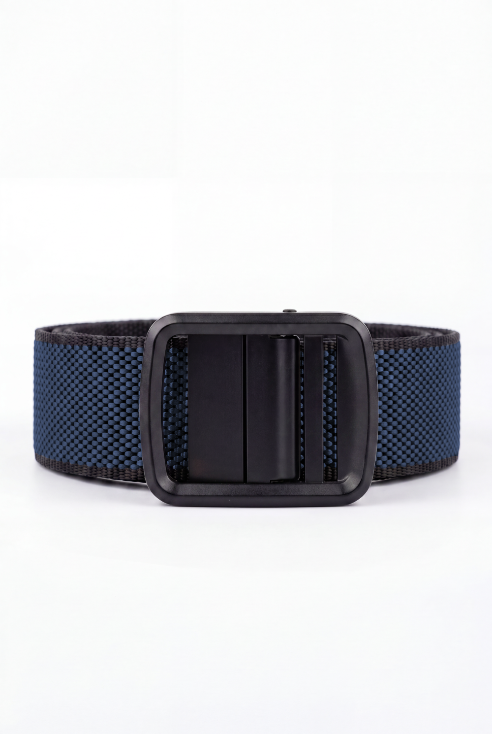Men’s Tomato Store Matrix Weave Auto Belt With Two Tone Basket Weave Pattern Raised Inner Grip Texture Matte Frame Buckle