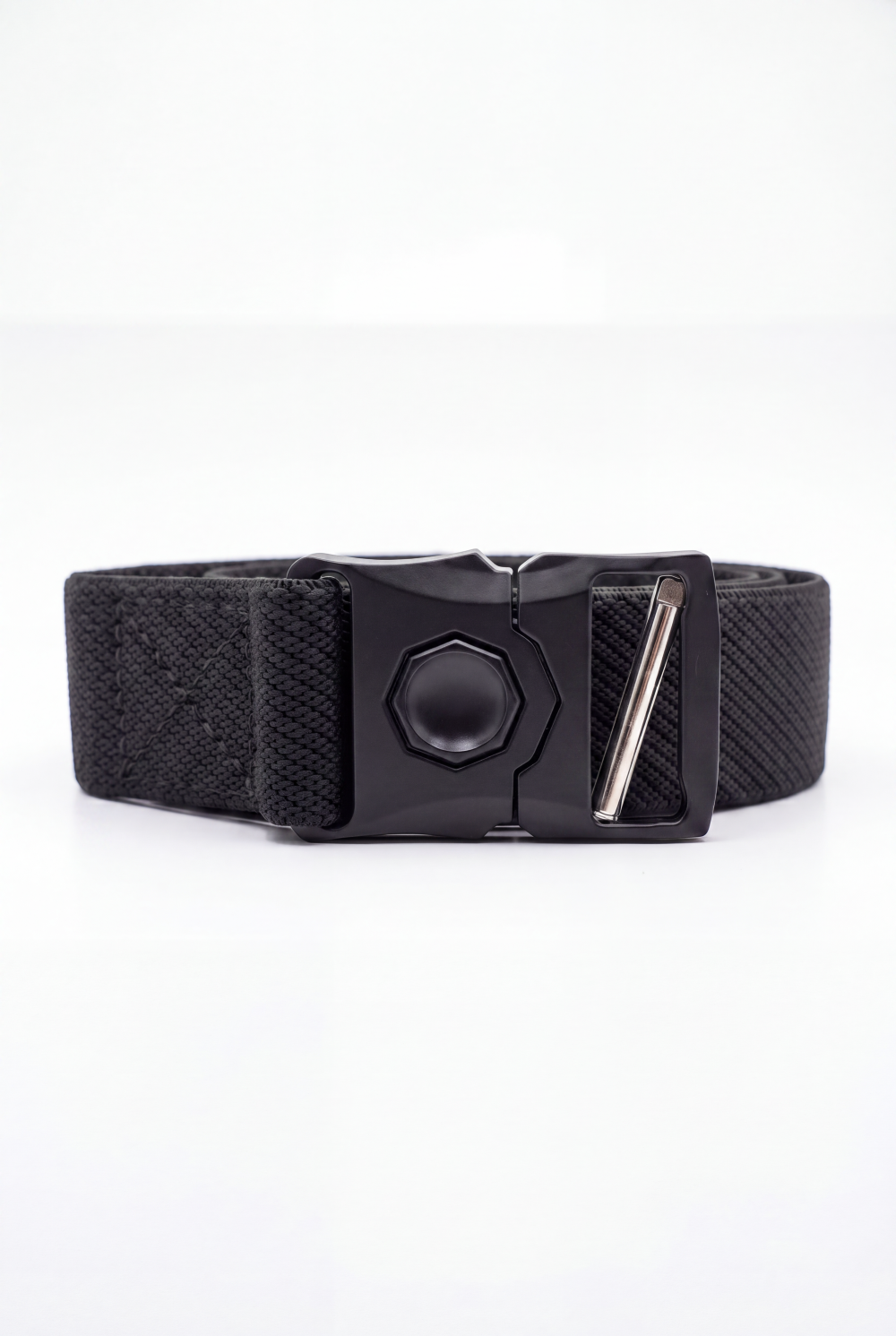 Men’s Tomato Store Orbit Lock Web Belt Featuring Braided Stretch Strap Round Push Buckle