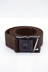 Men’s Tomato Store Orbit Lock Web Belt Featuring Braided Stretch Strap Round Push Buckle