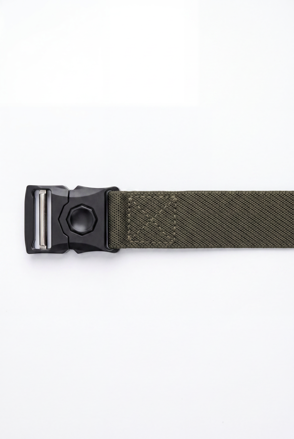 Men’s Tomato Store Orbit Lock Web Belt Featuring Braided Stretch Strap Round Push Buckle