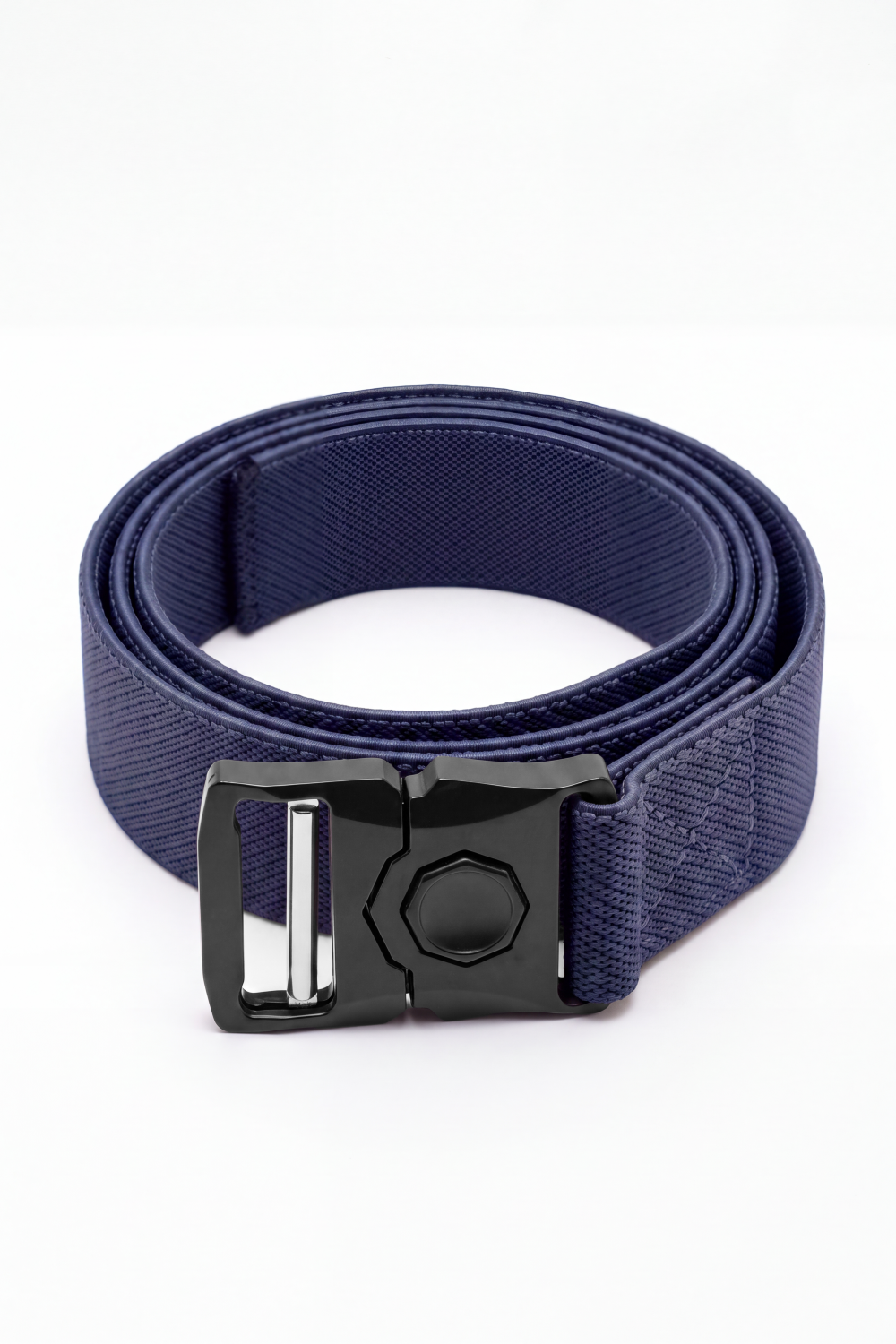 Men’s Tomato Store Orbit Lock Web Belt Featuring Braided Stretch Strap Round Push Buckle