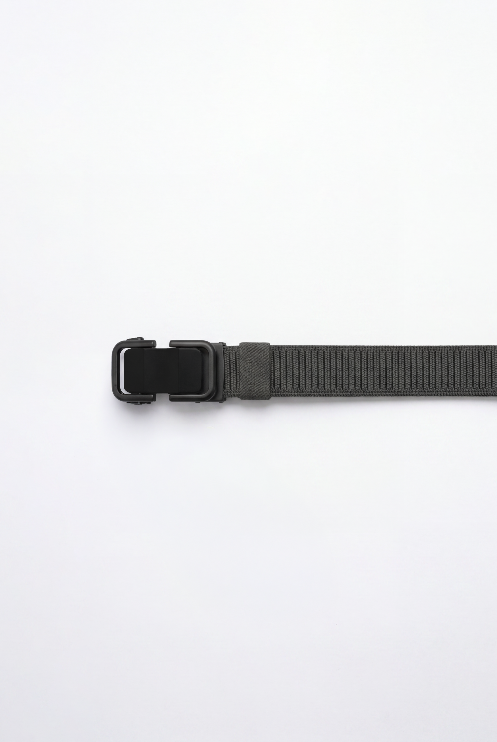 Men’s Tomato Store Modern Web Belt Matte Frame Buckle Smooth Plate Center Secure Mechanism Adjustable