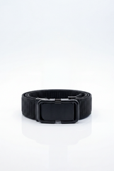 Men’s Tomato Store Modern Web Belt Matte Frame Buckle Smooth Plate Center Secure Mechanism Adjustable