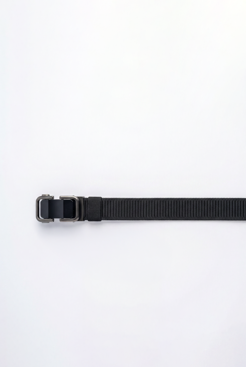 Men’s Tomato Store Modern Web Belt Matte Frame Buckle Smooth Plate Center Secure Mechanism Adjustable
