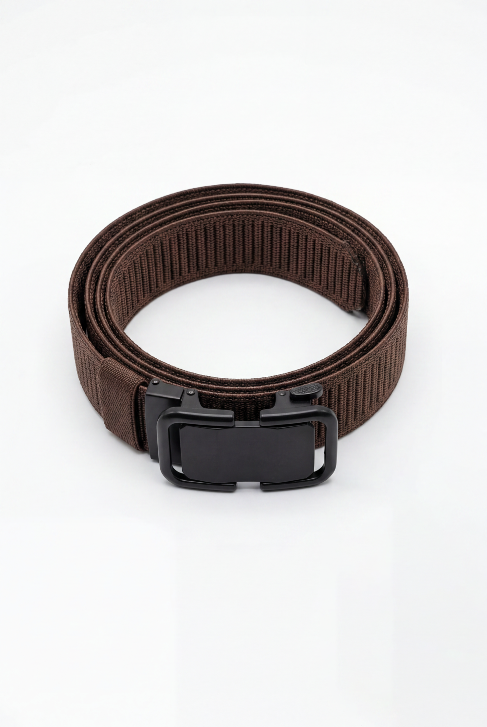 Men’s Tomato Store Modern Web Belt Matte Frame Buckle Smooth Plate Center Secure Mechanism Adjustable