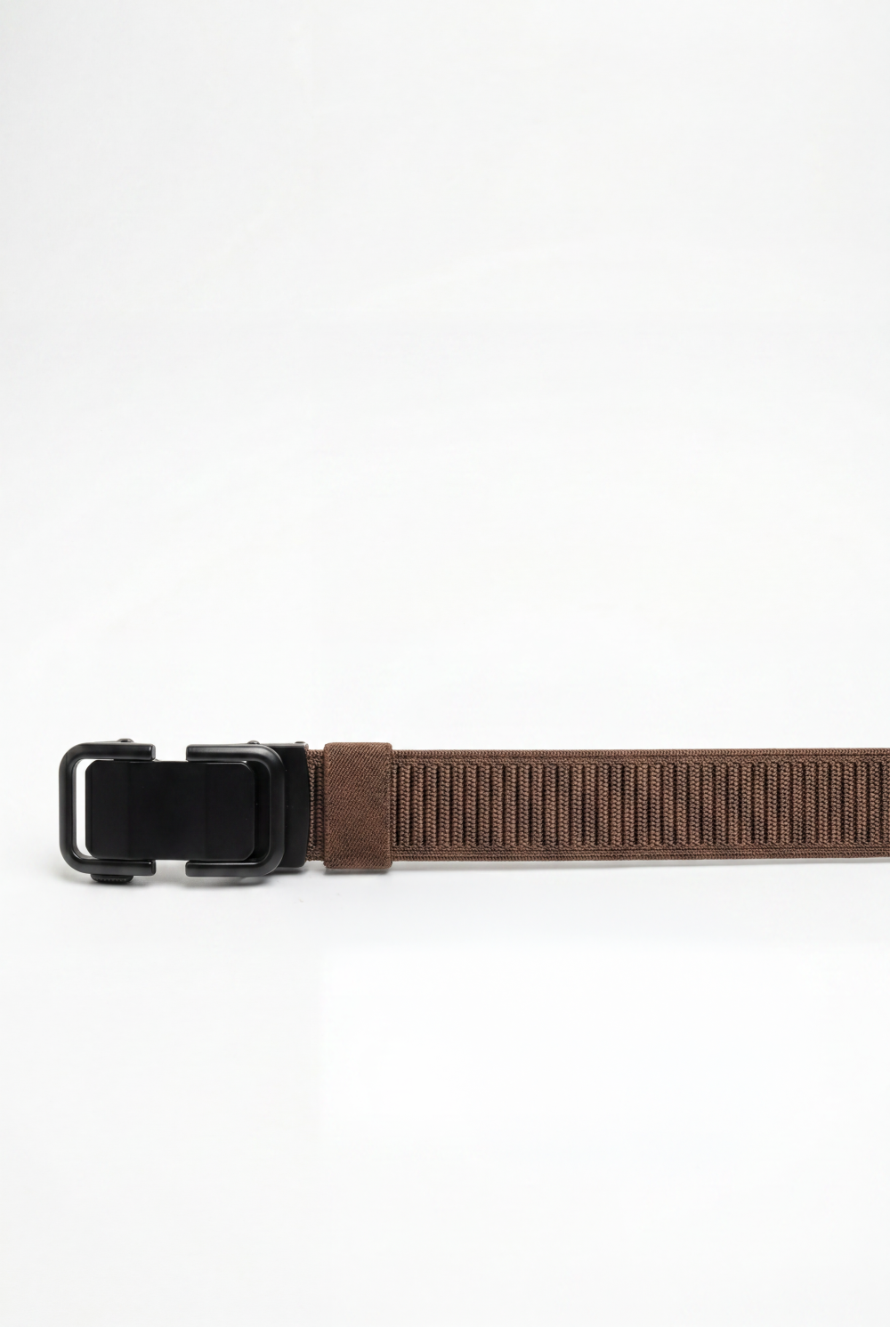 Men’s Tomato Store Modern Web Belt Matte Frame Buckle Smooth Plate Center Secure Mechanism Adjustable