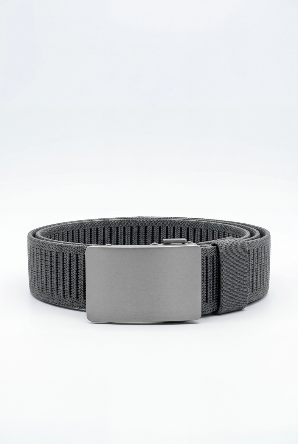 Men’s Tomato Store Everyday Webbing Belt Smooth Brushed Metal Plate Buckle