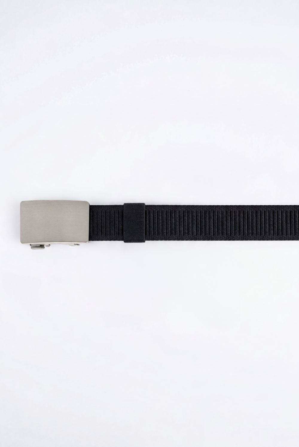 Men’s Tomato Store Everyday Webbing Belt Smooth Brushed Metal Plate Buckle