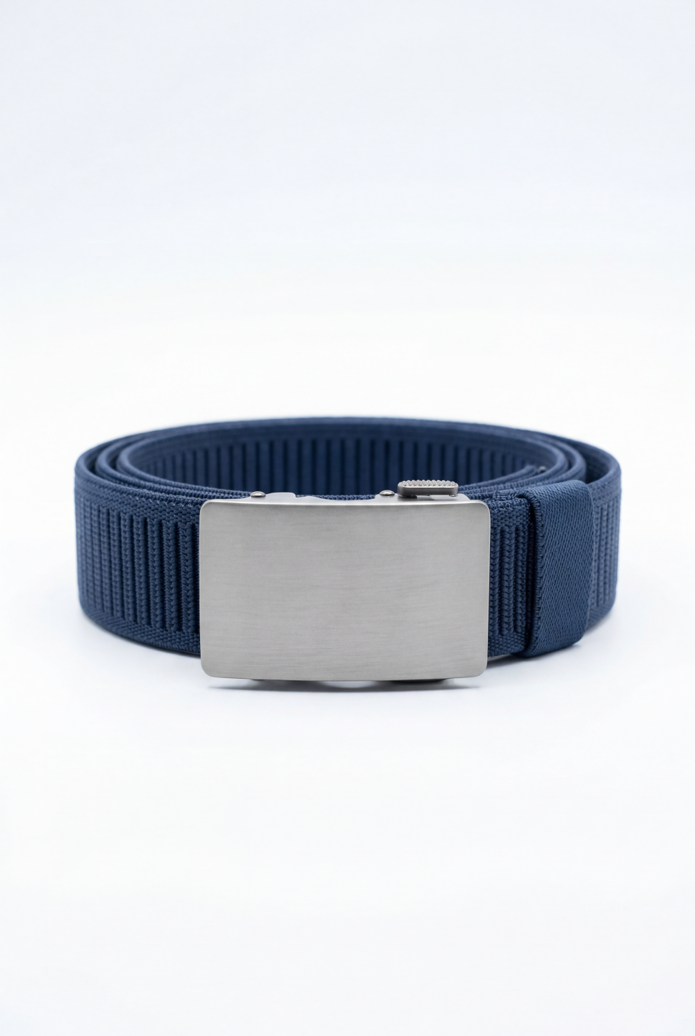 Men’s Tomato Store Everyday Webbing Belt Smooth Brushed Metal Plate Buckle
