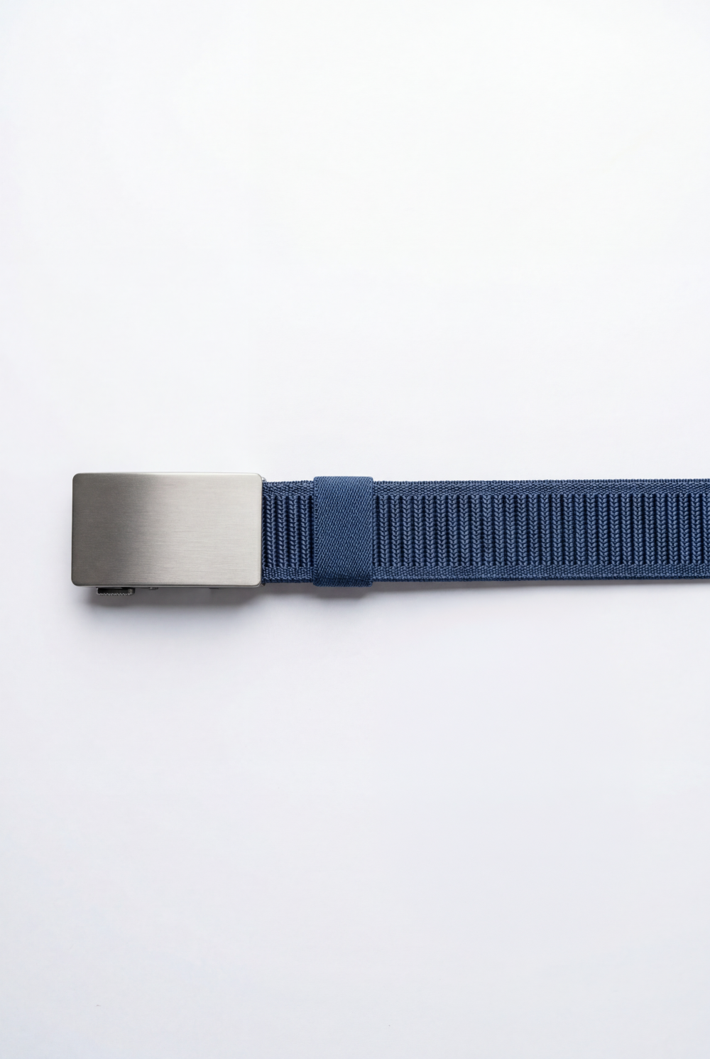 Men’s Tomato Store Everyday Webbing Belt Smooth Brushed Metal Plate Buckle