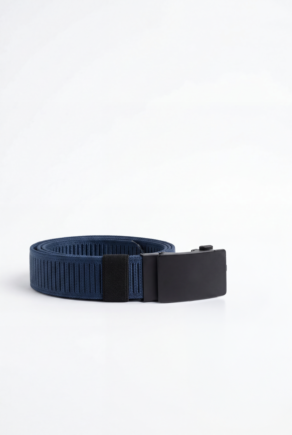 Men’s Tomato Store Clean Web Belt Smooth Matte Plate Buckle Sleek Low Profile Closure