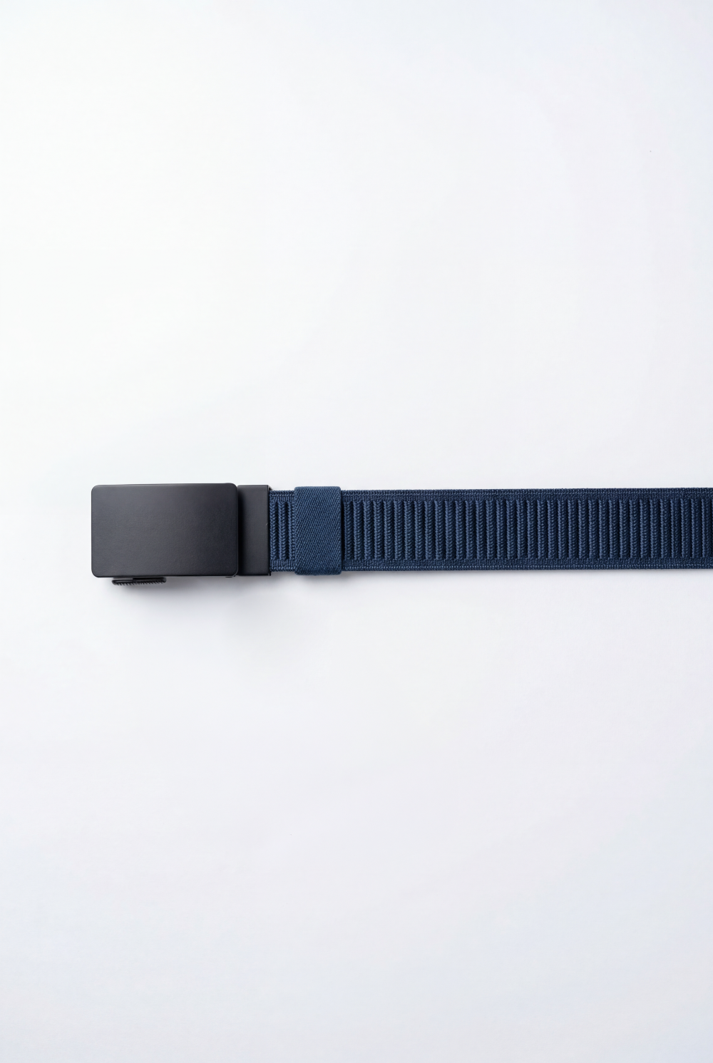 Men’s Tomato Store Clean Web Belt Smooth Matte Plate Buckle Sleek Low Profile Closure