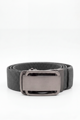 Men’s Tomato Store Glide Frame Stretch Belt With Woven Elastic Strap Brushed Plate Buckle