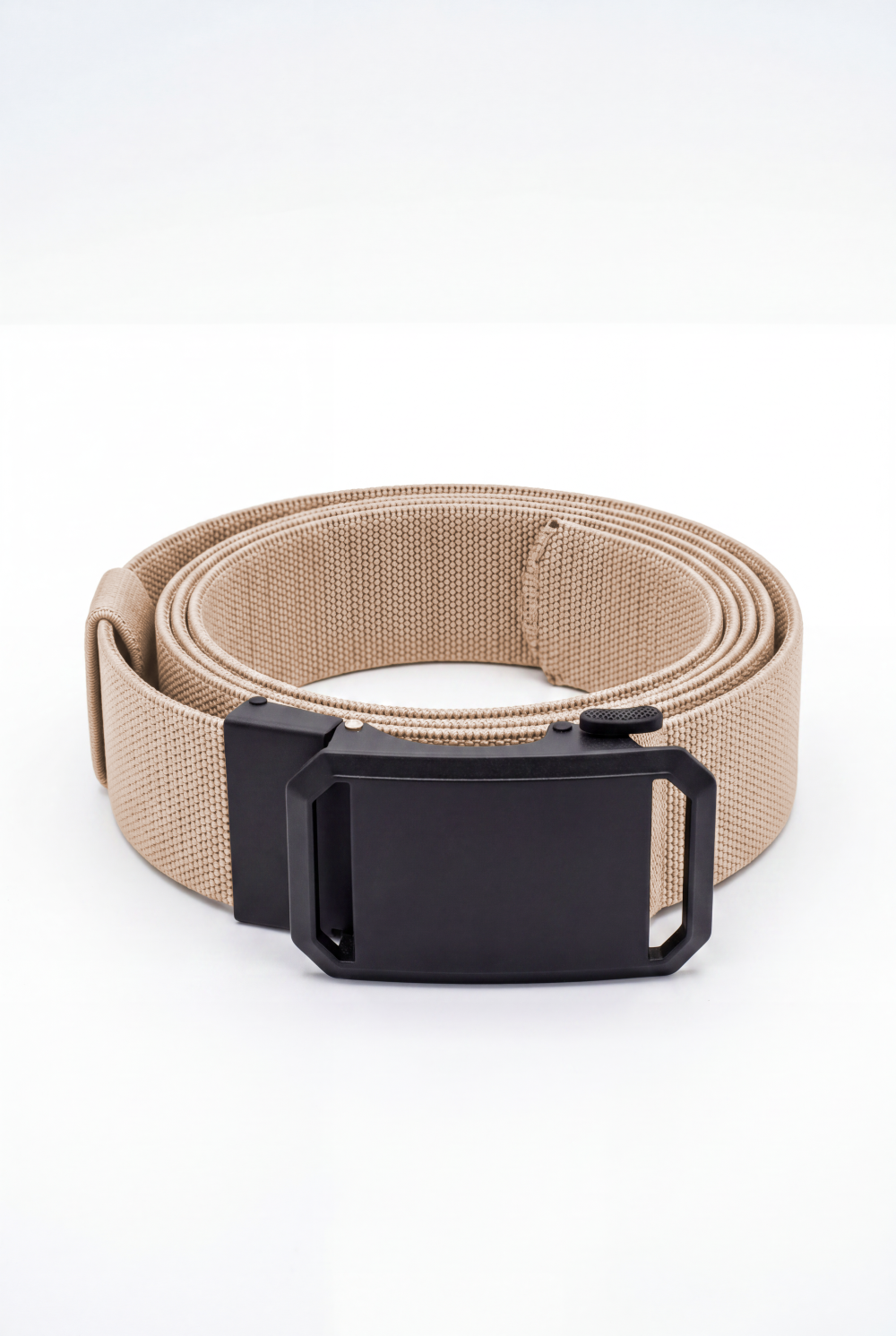 Men’s Tomato Store Reinforced Keeper Textured Inner Grip Belt Woven Stretch Strap Auto Buckle