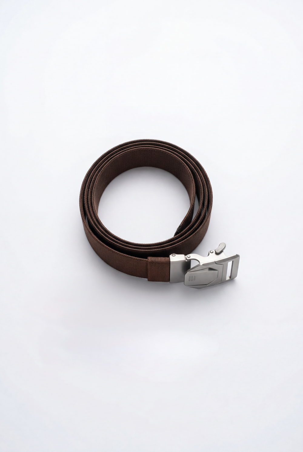 Men’s Tomato Store Tech Web Belt Sculpted Metal Buckle Geometric Plate Detail Precision