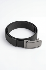 Men’s Tomato Store Premium Web Belt Brushed Metal Plate Buckle Framed Edge Detail Precision Lock System