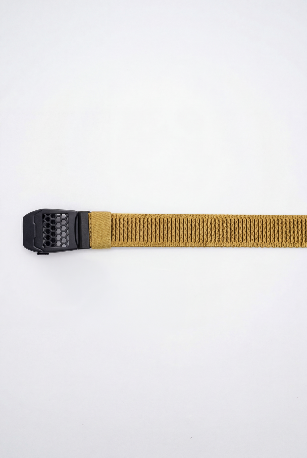 Men’s Tomato Store Premium Web Belt Brushed Metal Plate Buckle Framed Edge Detail Precision Lock System