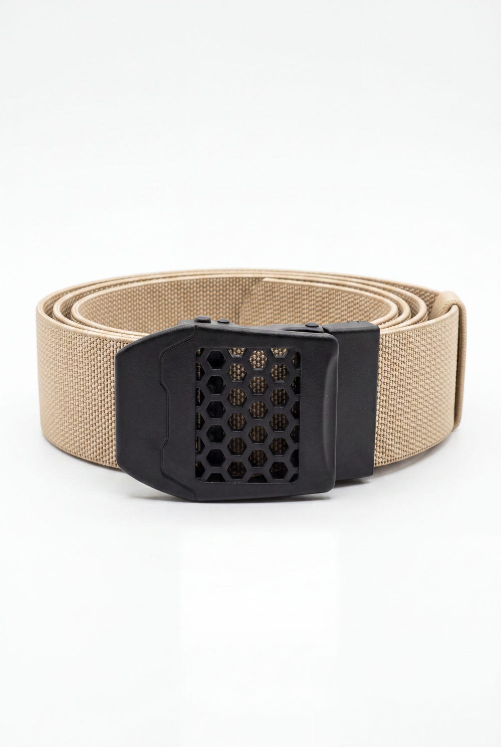 Men’s Tomato Store Core Web Belt Matte Solid Plate Buckle Low Profile Closure Smooth Lock Mechanism