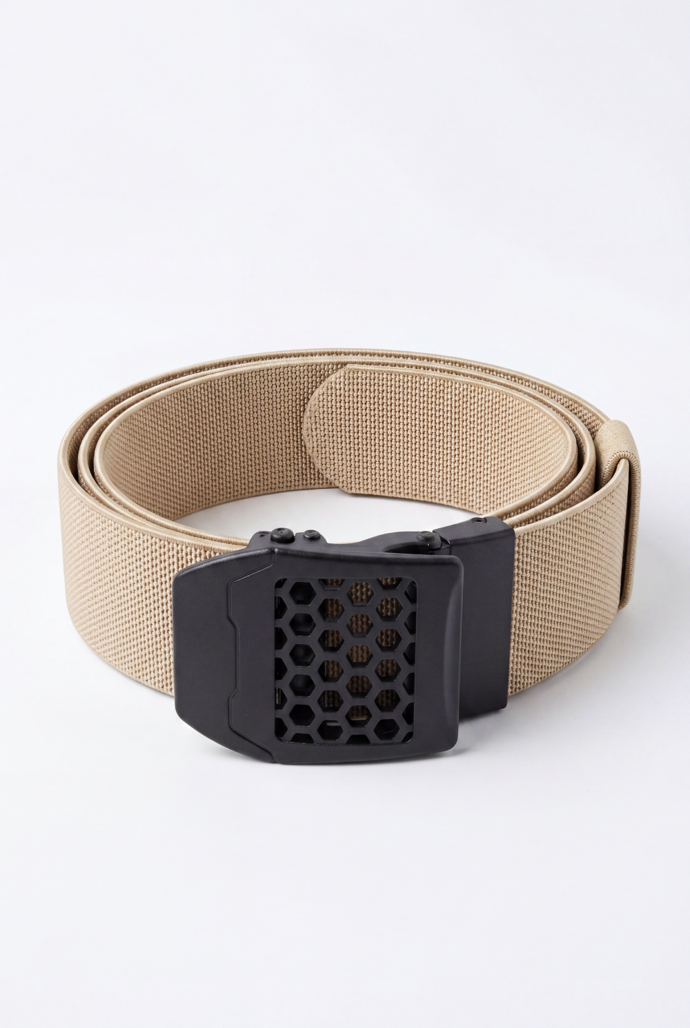 Men’s Tomato Store Core Web Belt Matte Solid Plate Buckle Low Profile Closure Smooth Lock Mechanism