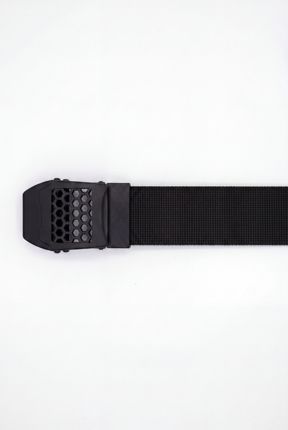 Men’s Tomato Store Core Web Belt Matte Solid Plate Buckle Low Profile Closure Smooth Lock Mechanism