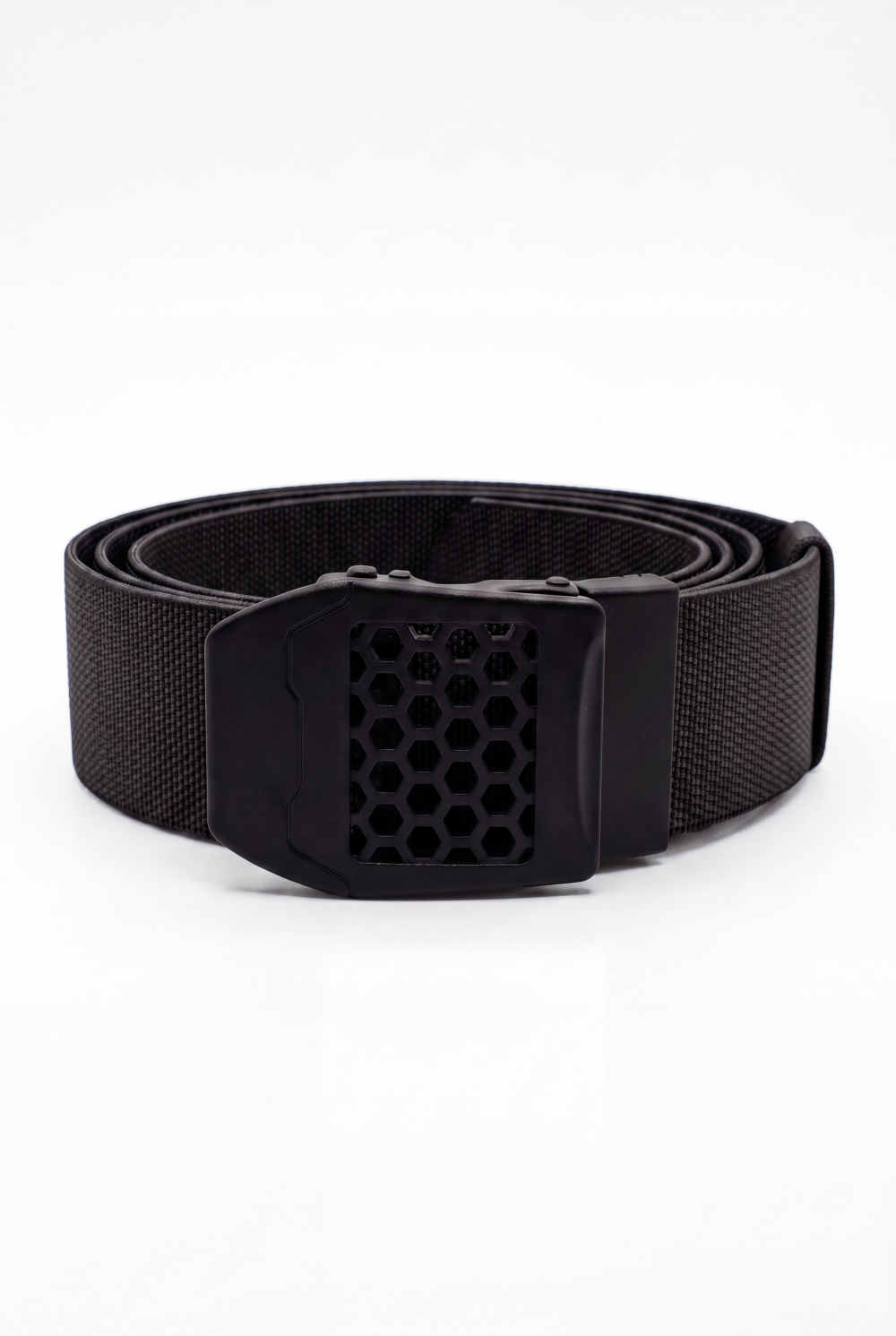 Men’s Tomato Store Core Web Belt Matte Solid Plate Buckle Low Profile Closure Smooth Lock Mechanism