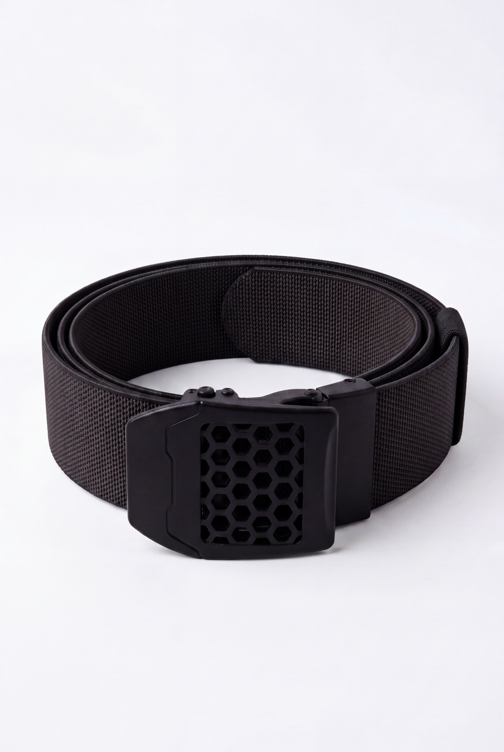 Men’s Tomato Store Core Web Belt Matte Solid Plate Buckle Low Profile Closure Smooth Lock Mechanism