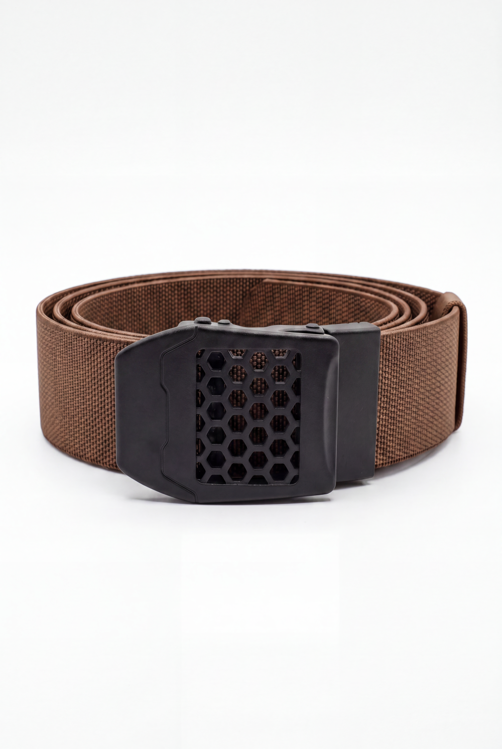Men’s Tomato Store Core Web Belt Matte Solid Plate Buckle Low Profile Closure Smooth Lock Mechanism